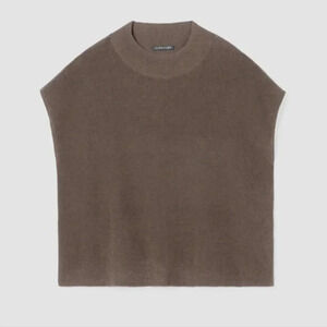 Eileen Fisher Brown Knit Blouse